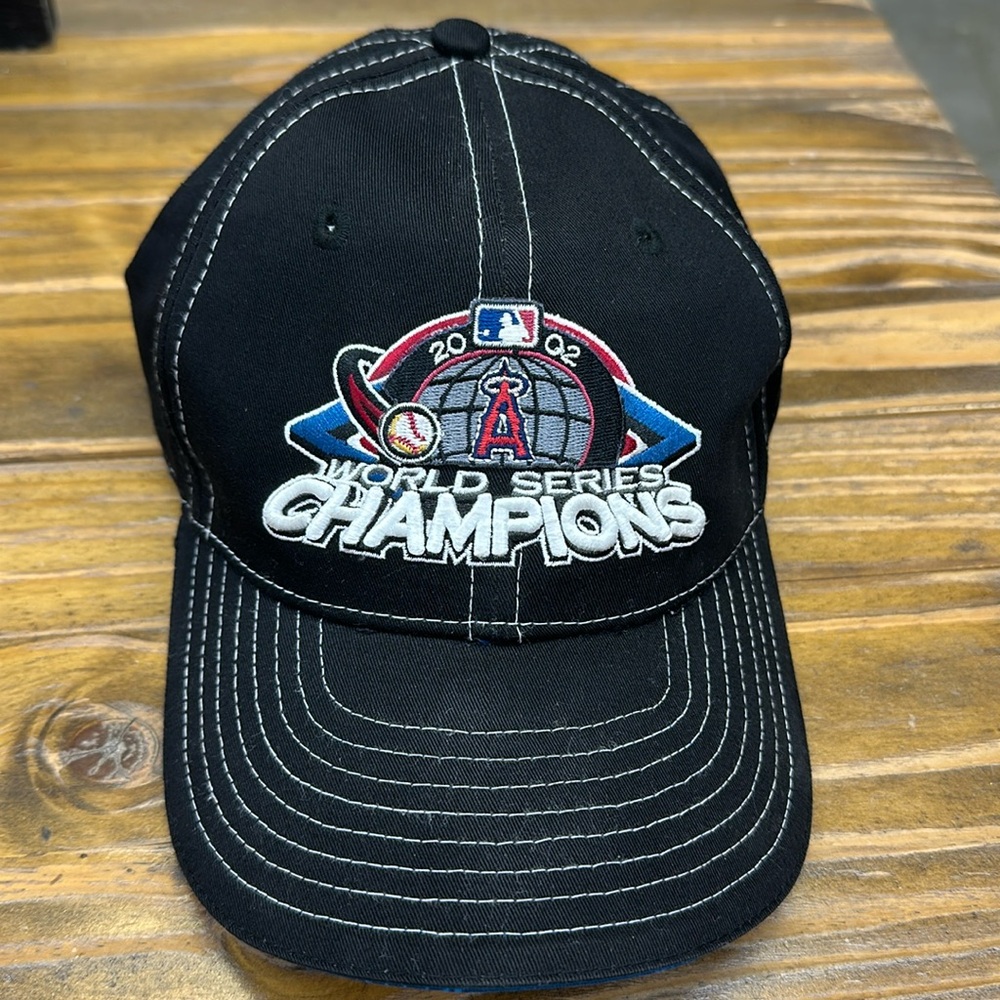 2002 World Series Champions Anaheim Angels Baseball Trucker Hat Cap One Size